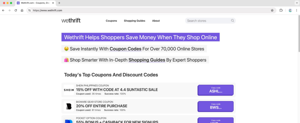 Wethrift.com
